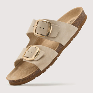 Sandalia Bio Piel Arena - Emerald