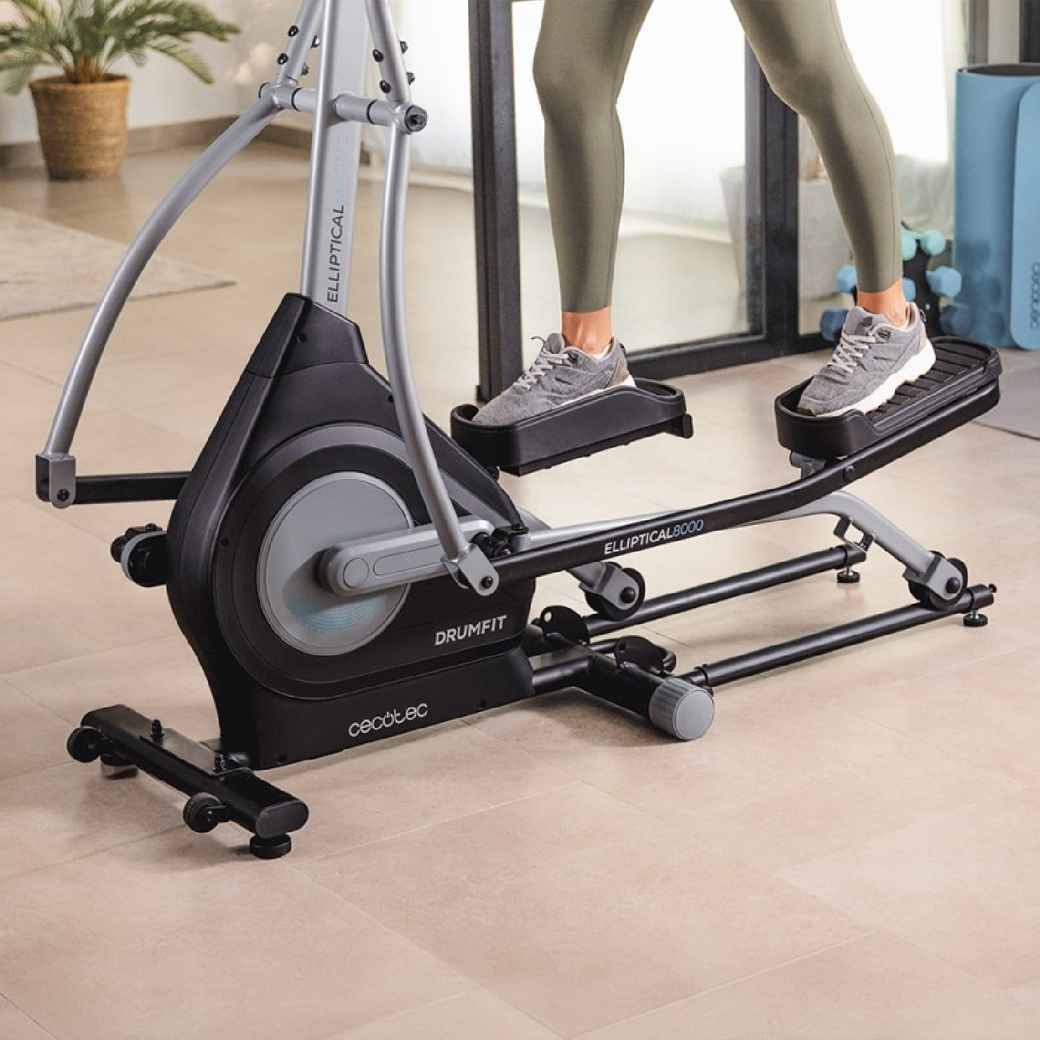 Cecotec Vélo elliptique Drumfit Elliptical 8000 Motor Pro