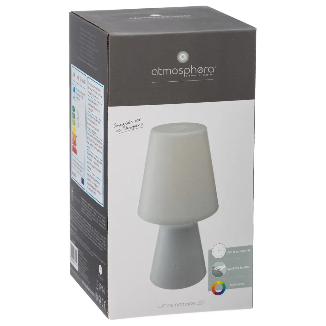 Lampe LED extérieur "Wiza" blanc H23cm