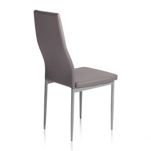 Pack 4 sillas de comedor Laia Gris oscuro