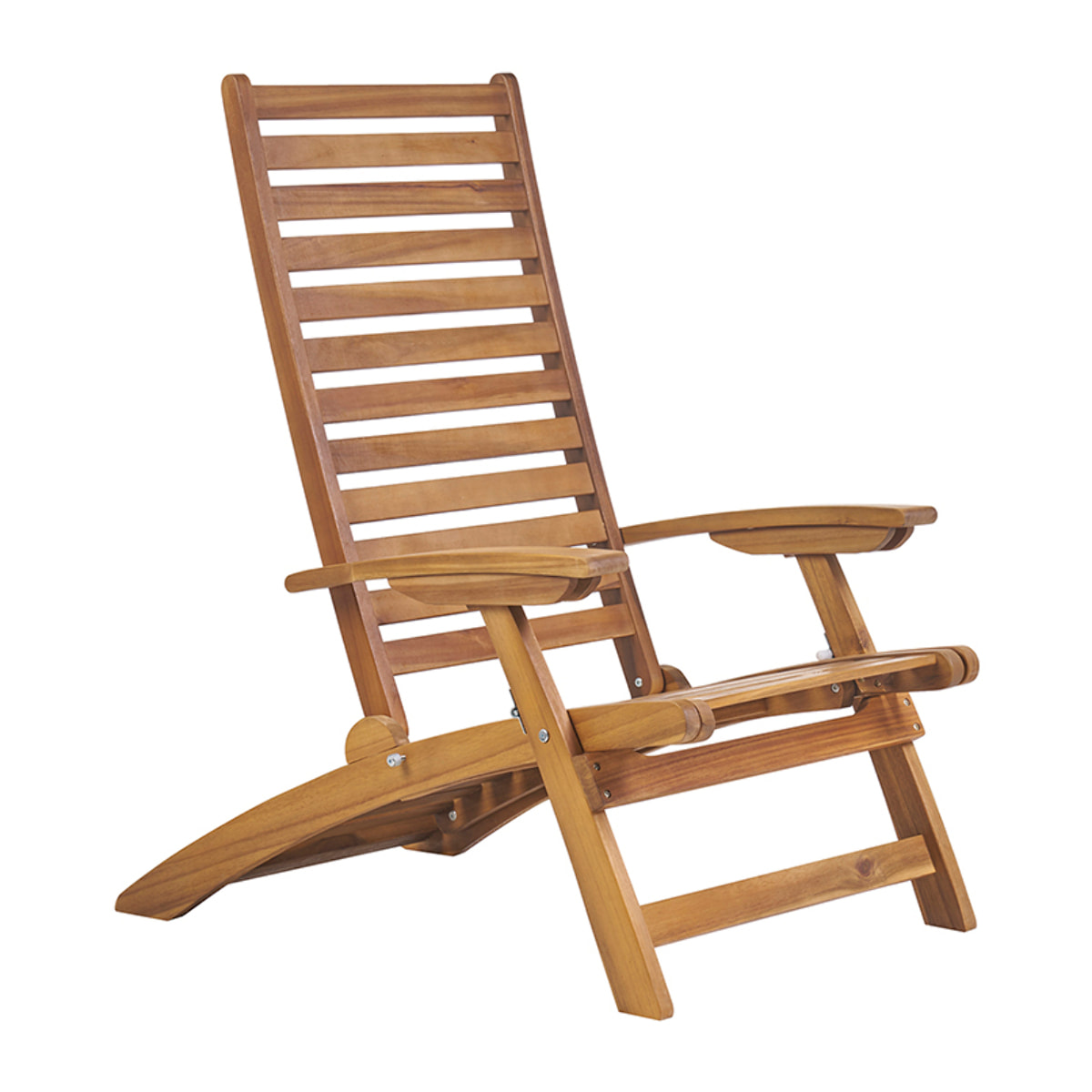 Bain de soleil inclinable 3 positions en bois massif RIO