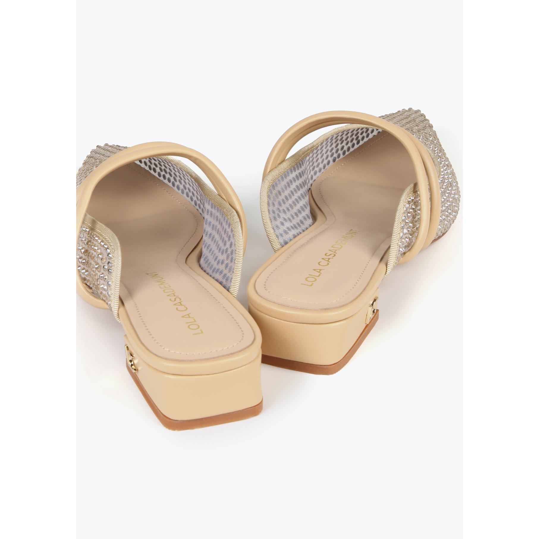 Scarpa slingback in "rete" con rombi