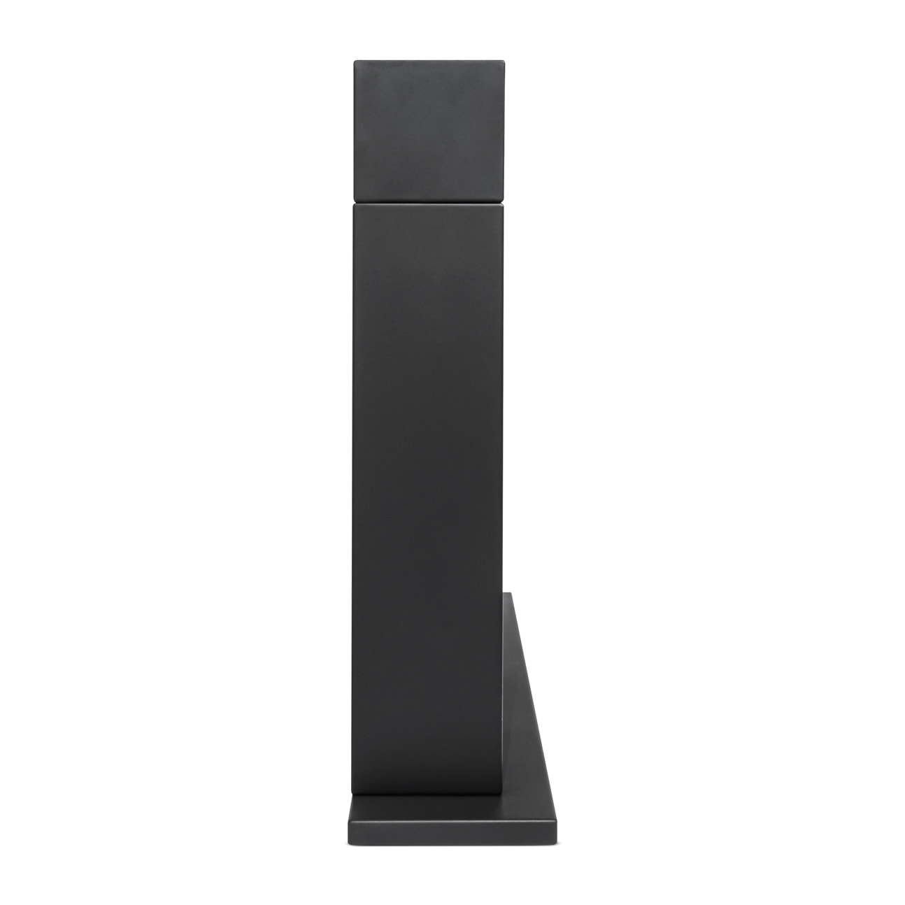 Marco Aurelio - Camino a bioetanolo da terra freestanding, biocamino da pavimento, 73x20xH75 cm colore nero