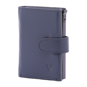 Portafoglio uomo in vera pelle - Modello False - Casual - 7.5 x 10.0 x 2.5 cm