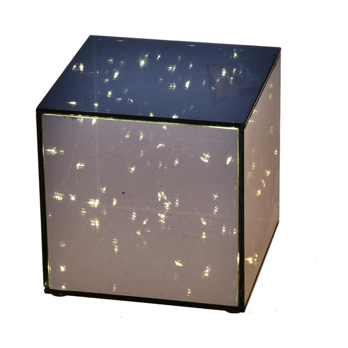 Cubo Con 50Led 20 Cm - Pezzi 1 - 20X20X20cm - Colore: Incolore - Bianchi Dino - Decori E Soggetti C/Luci