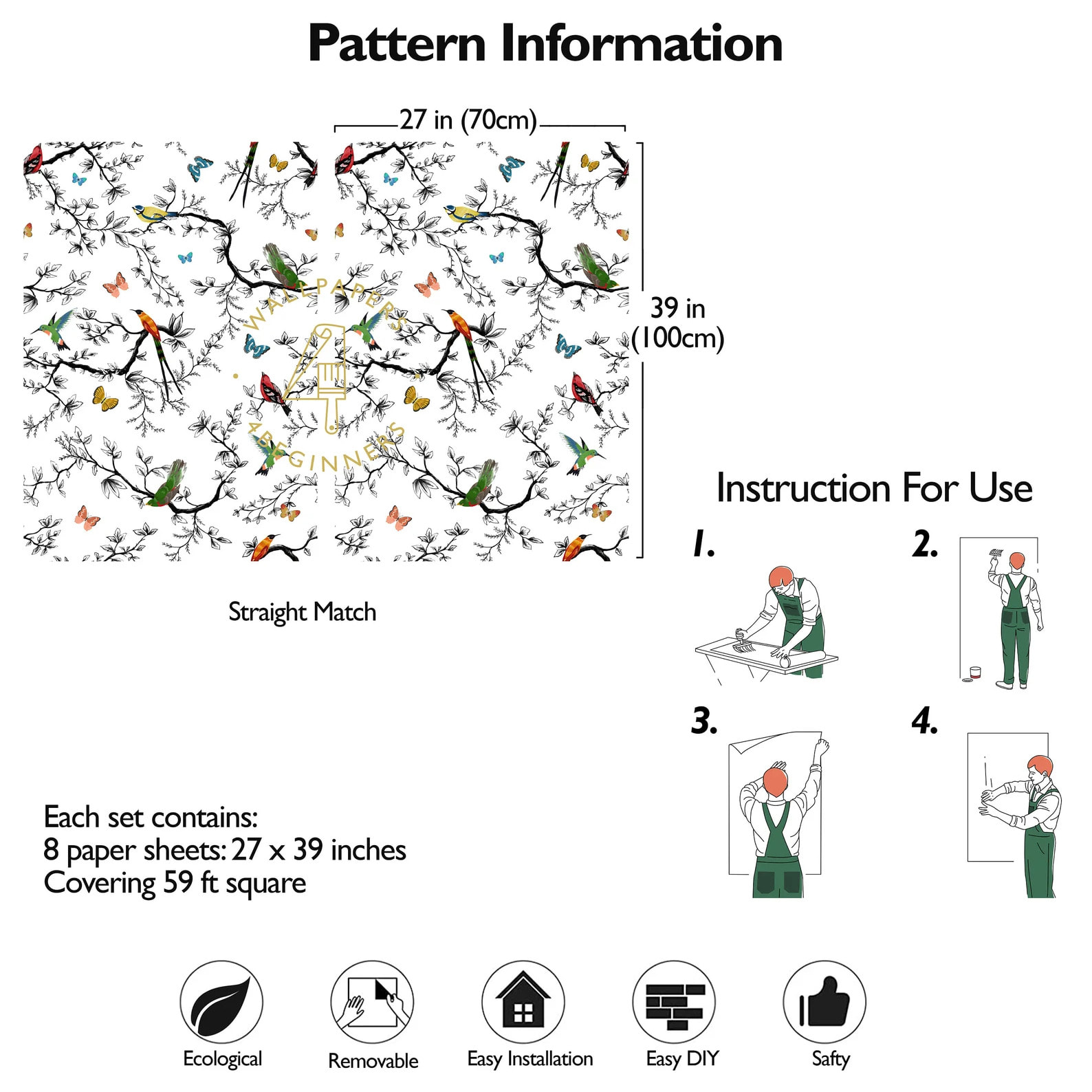Carta da Parati Battito di Ali