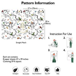 Carta da Parati Battito di Ali
