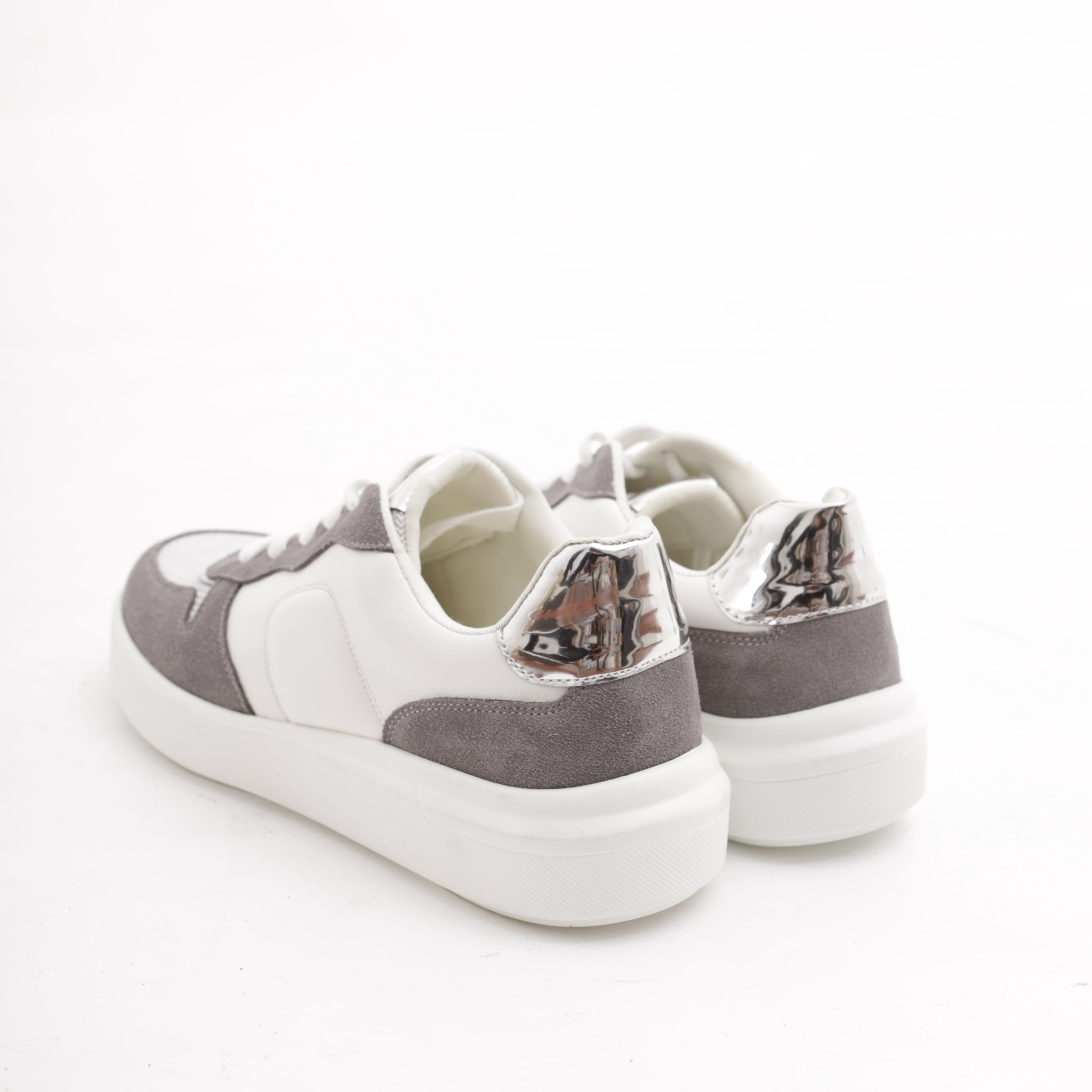 SNEAKERS LOW CHOCOLA' BIANCO/GRIGIO