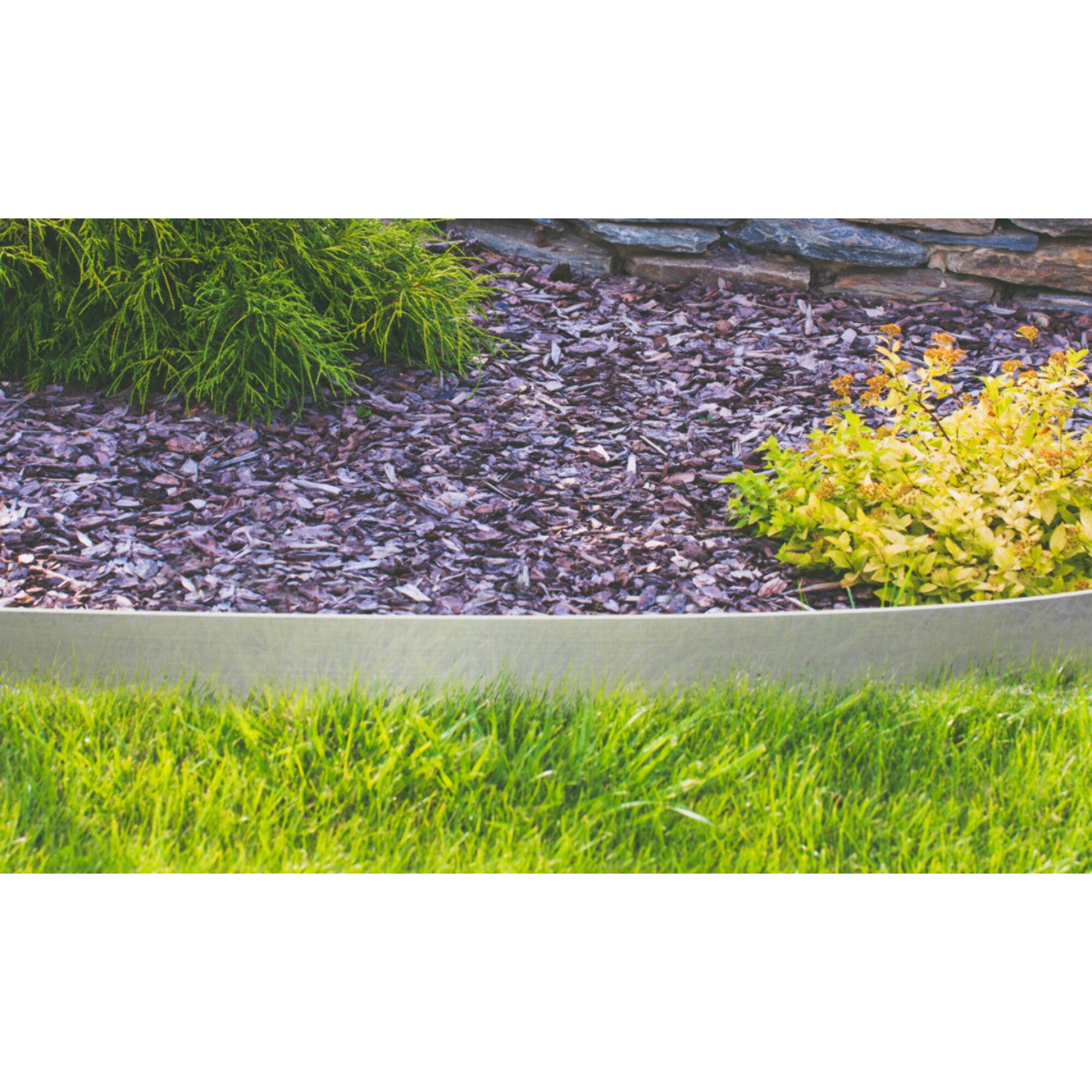 Bordurettes pour parterre en métal - lot de 5
