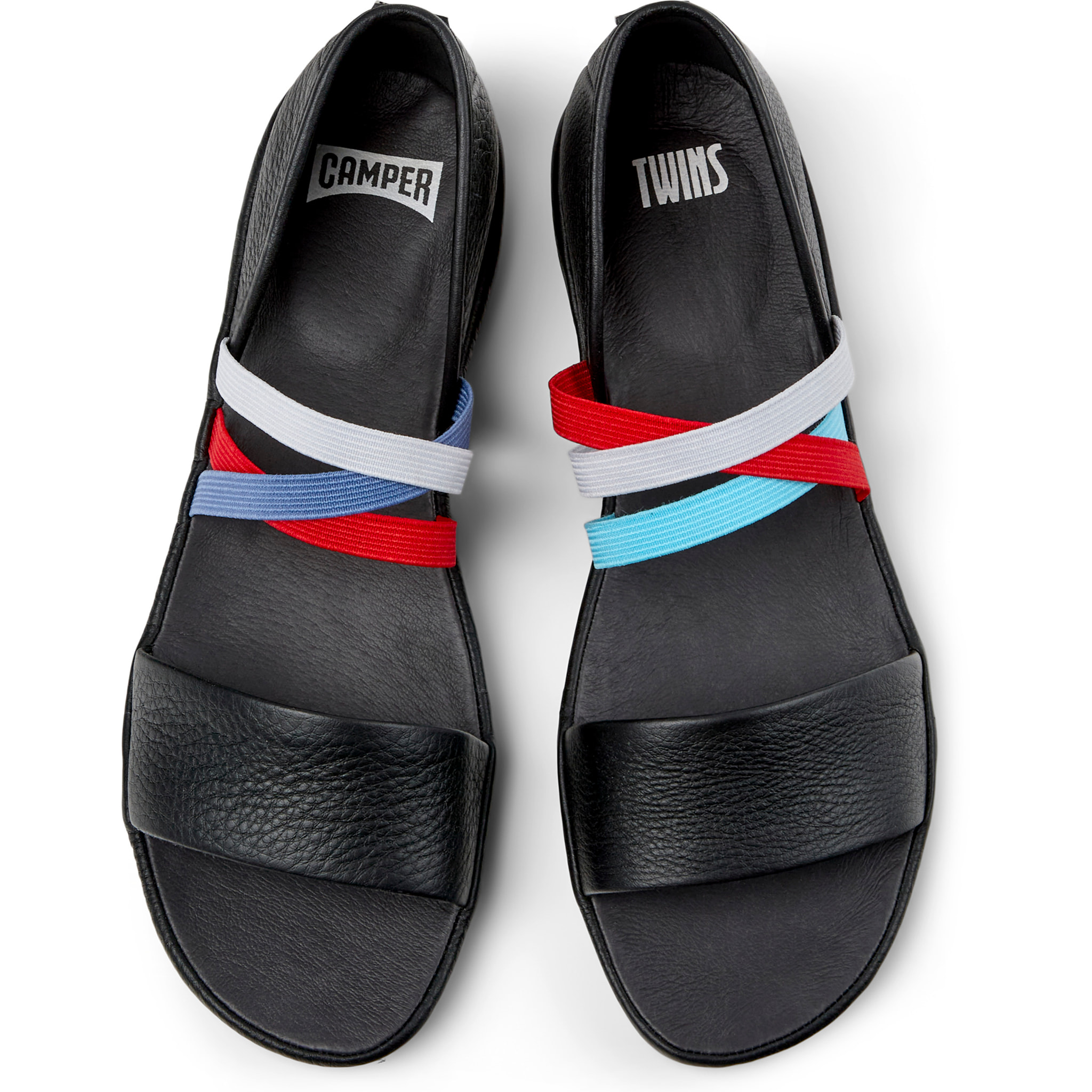 Sandali - CAMPER Right Nina Twins - Nero - Pelle liscia