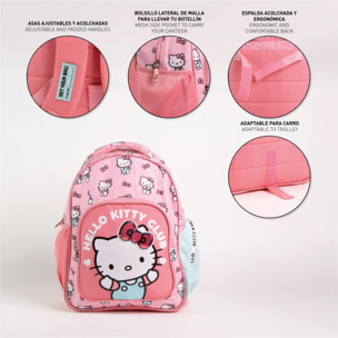 Mochila Escolar Mediana 42 Cm Hello Kitty