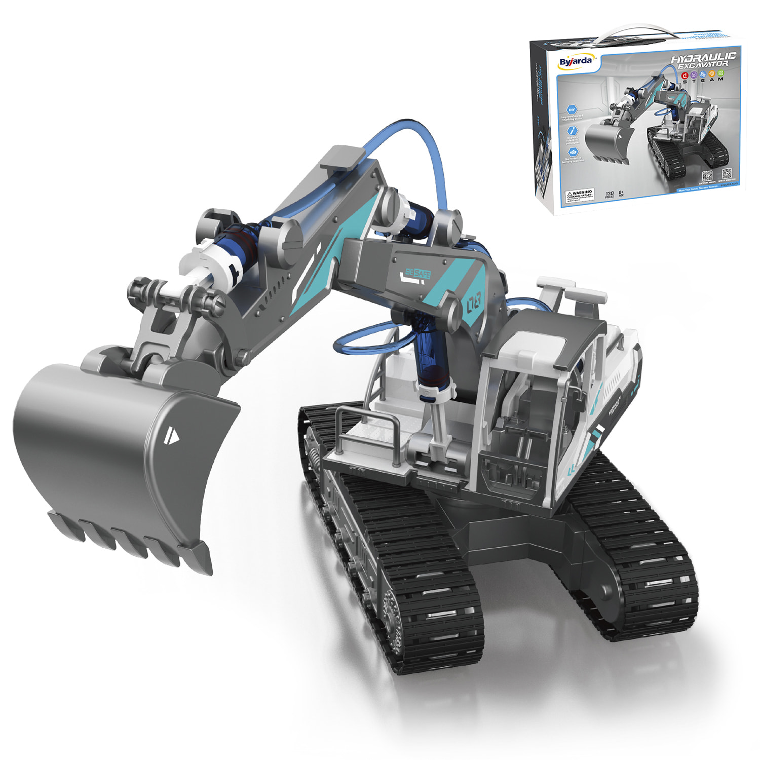 Escavatore idraulico per costruire. 130 pezzi.