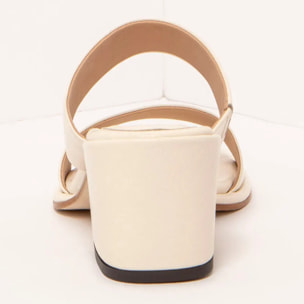 Sandalias con tacón S3174 NAPPA CREAM/ FABER color Cream