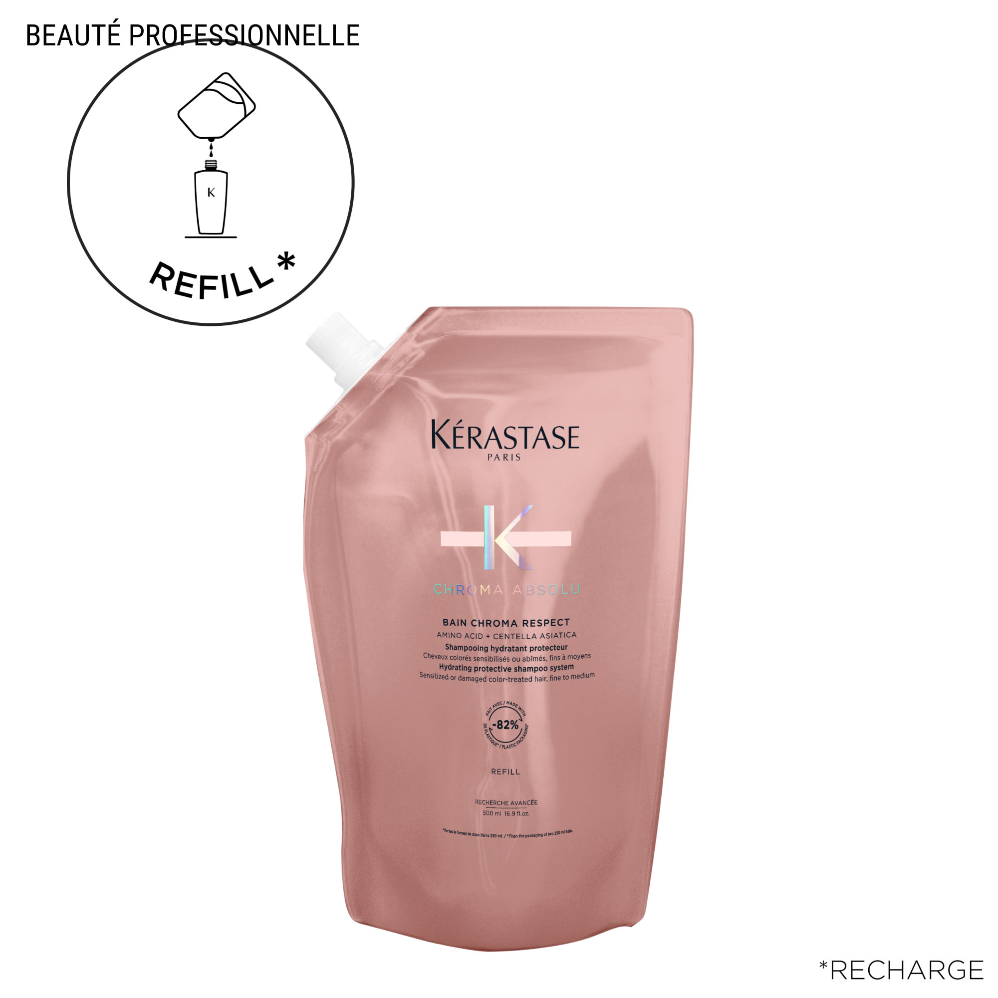 image-Chroma Absolu - Recharge Shampoing protecteur doux hydratant pour cheveux colorés 500ml