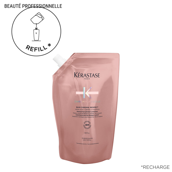 Chroma Absolu - Recharge Shampoing protecteur doux hydratant pour cheveux colorés 500ml