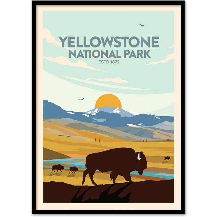 Affiche - Yellowstone National Park - Studio Inception
