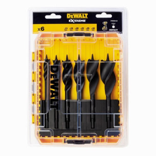 Coffret de 6 mèches à bois DEWALT - 3 pointes eXtreme - Ø 13 à 32 mm - DT90238-QZ