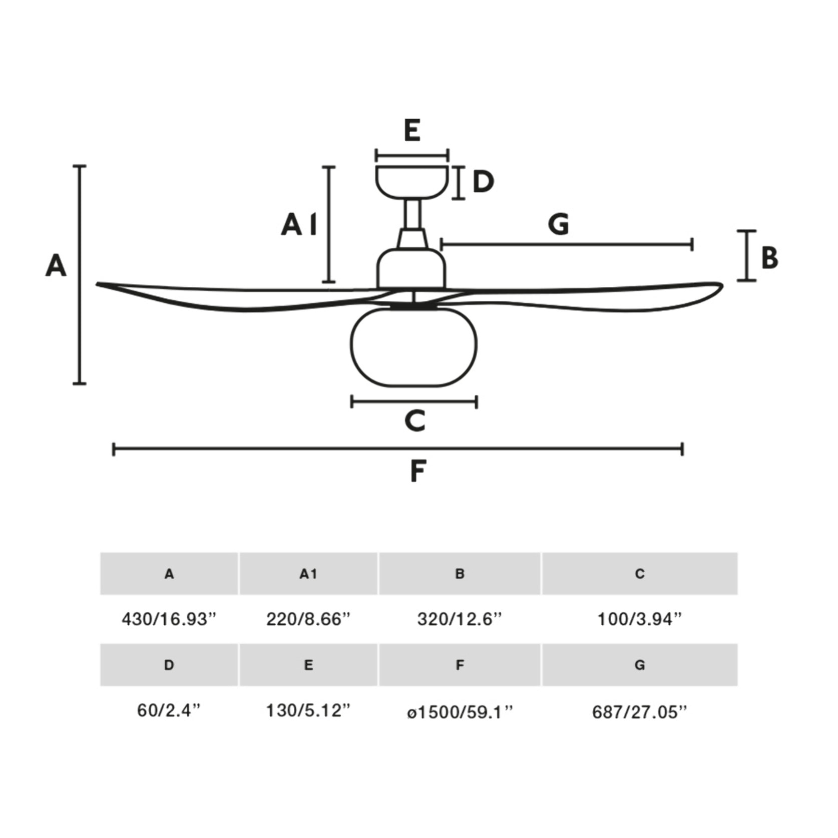 OUTWOOD L Ventilatore a soffitto marrone/legno quercia IP44 1X27