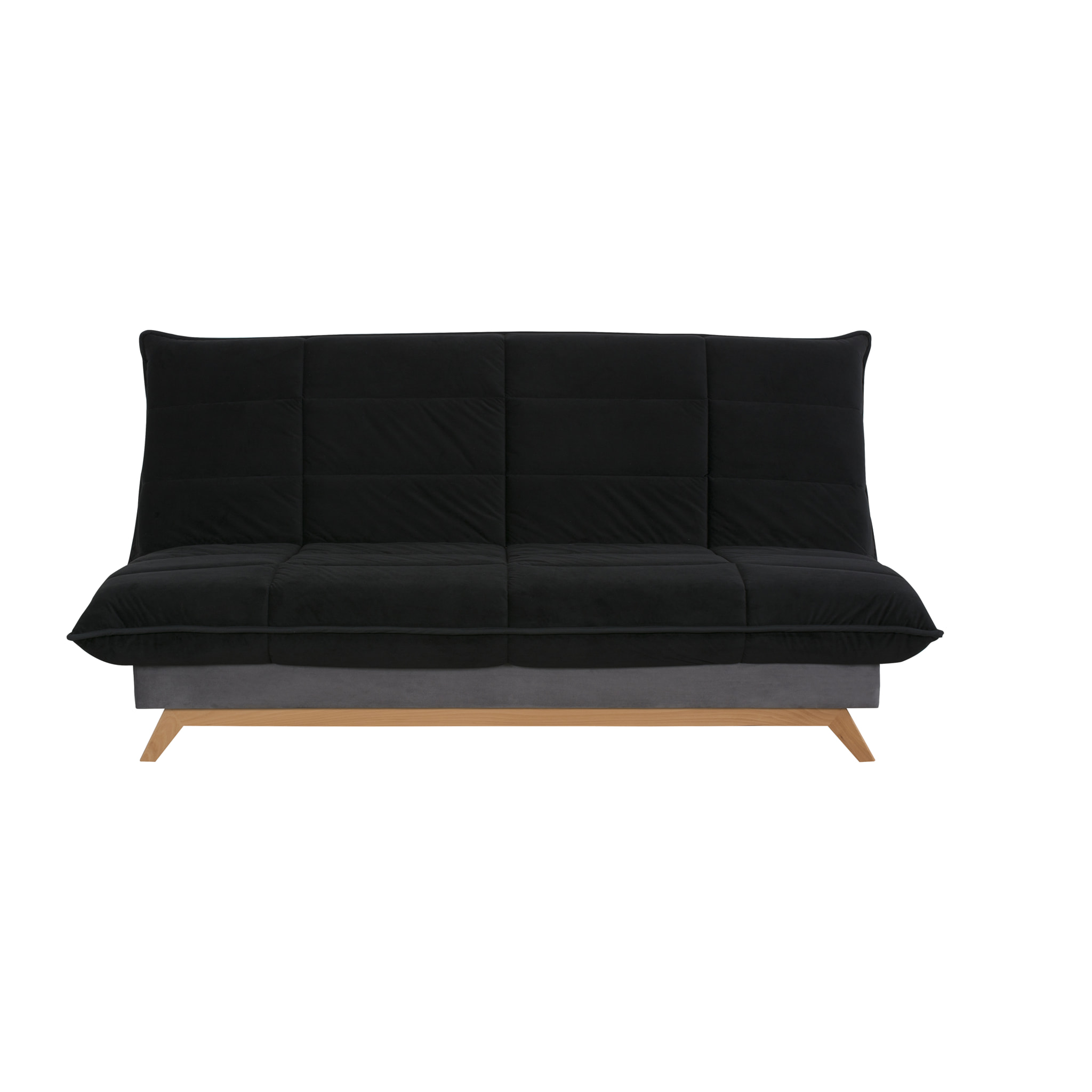 Banquette CC SEATTLE 120x190, matelas Dunlopillo, angel noir