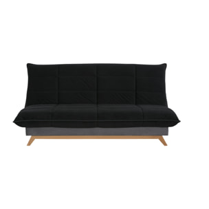 Banquette CC SEATTLE 120x190, matelas Dunlopillo, angel noir