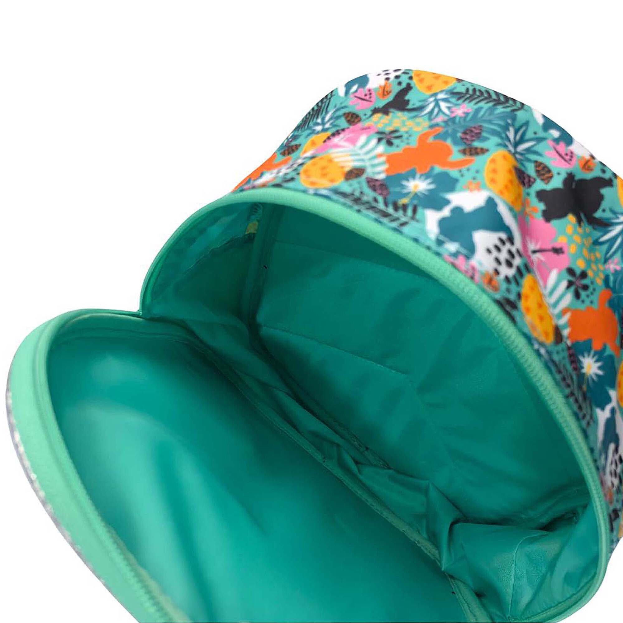 Stitch Tropical Mochila Preescolar 3D. Bolsillo lateral. Espaldera acolchada.