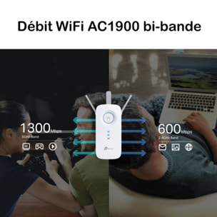 Répéteur Wifi TP-LINK RE550 Wifi AC1900 dual band