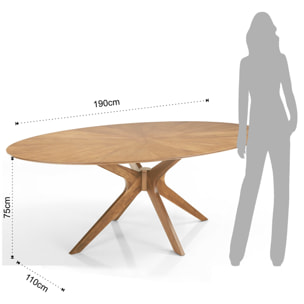 Tomasucci Table TALLIN Marron