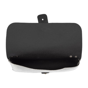 Amaseno bolso bandolera mujer. Piel auténtica Gamuza Lacada.