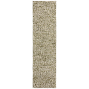 Tapis laine bouclée de couloir MINERALS Vert