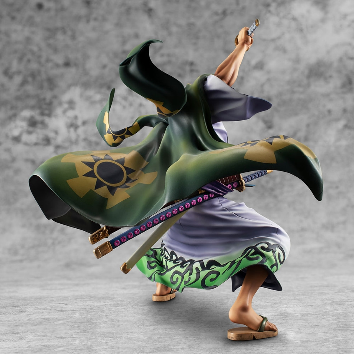 One Piece P.o.p Alleanza dei Guerrieri Statua Zoro Vers. Juro 22 Cm Megahouse