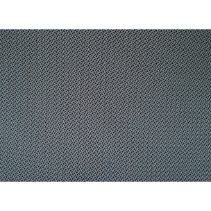 Poltroncina ufficio regolabile in altezza, con seduta in morbido tessuto color grigio e bianco, 58x56x92/102 cm