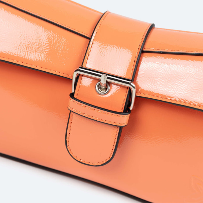 BOLSO MH CROSSBODY BAGUETTE C/ORANGE