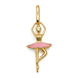 Charm Bailarina Baño Oro