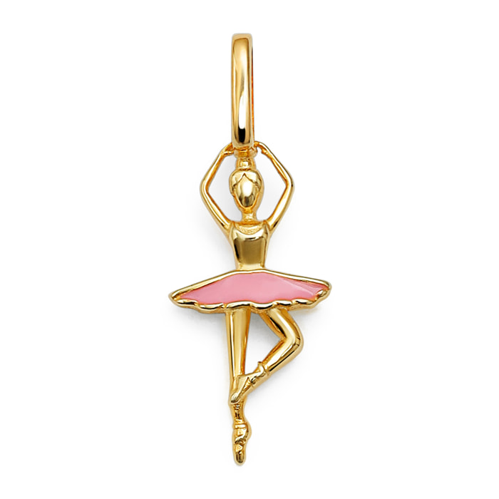 Charm Bailarina Baño Oro