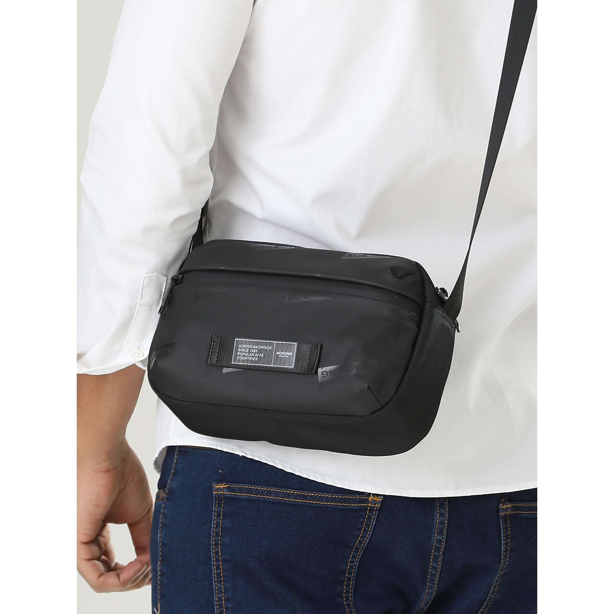 Borsa a tracolla  da uomo Textile Polyester 23x7.5x5.5 cm