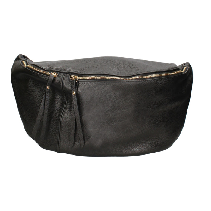 Borsa a tracolla da donna Made in Italy - Modello Caelia Plus - 100% pelle - 47.0 x 28.0 x 2.0 cm