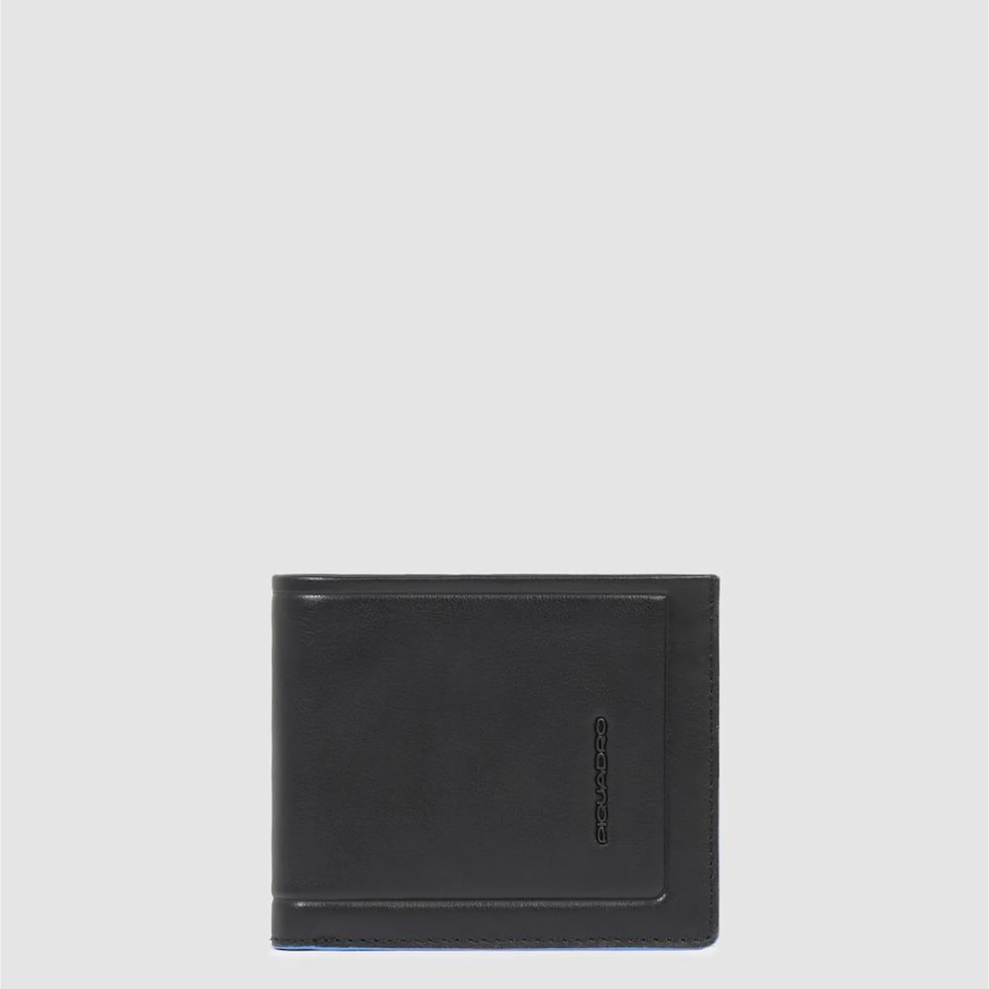 Piquadro Portafogli in pelle con porta documenti rimovibile, schermato protezione RFID