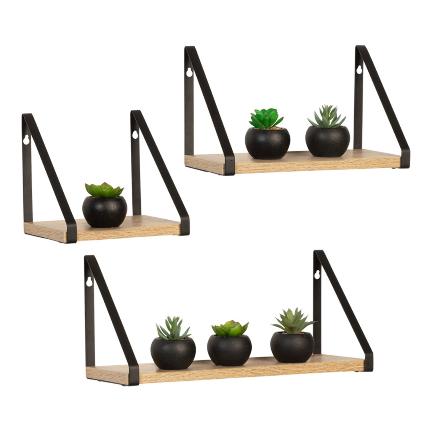 Etagères murales Memphis - Lot de 3