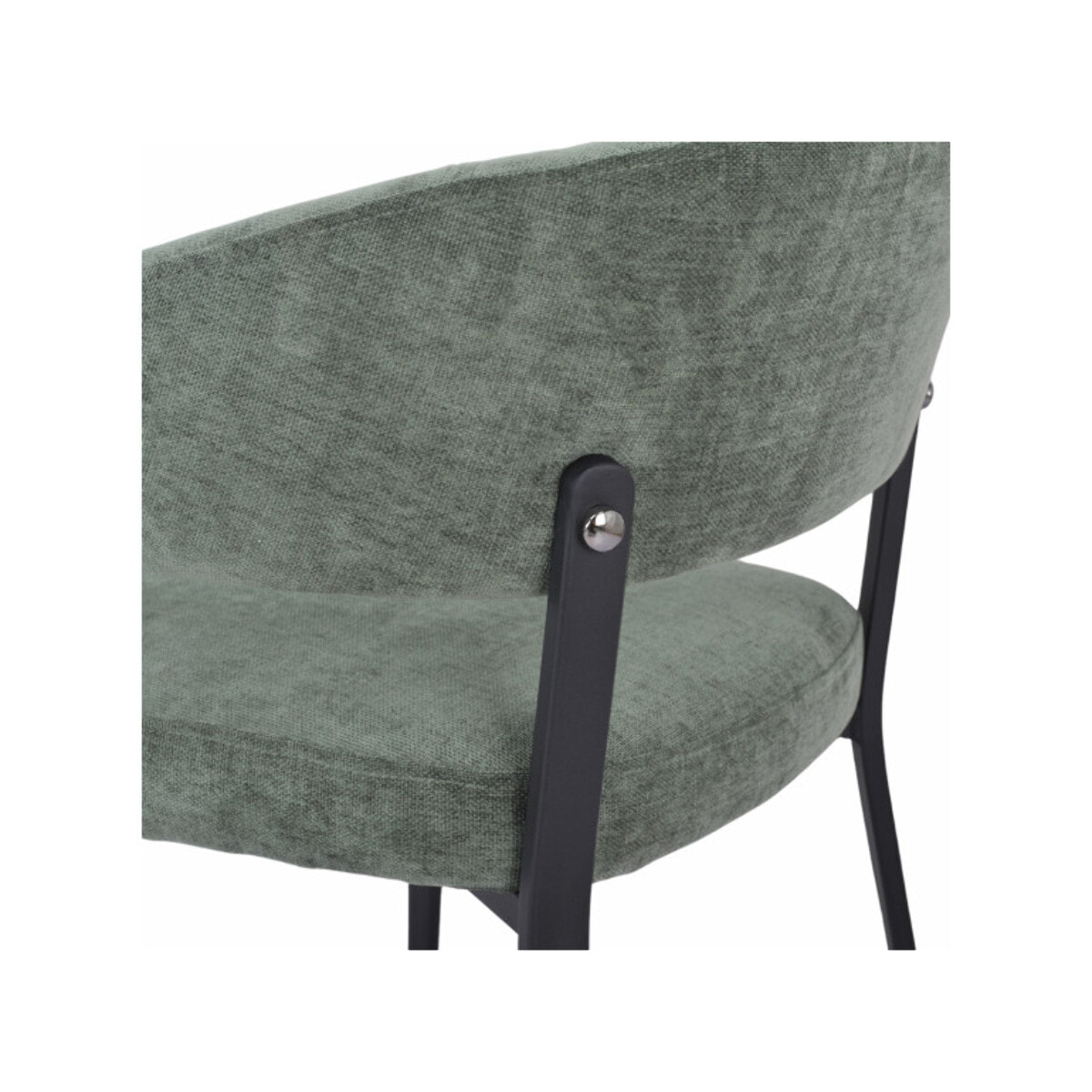 Chaise avec accoudoirs en tissu et structure en métal - ARNOLD