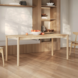 Table rectangulaire en bois de frêne 6 places - Irène