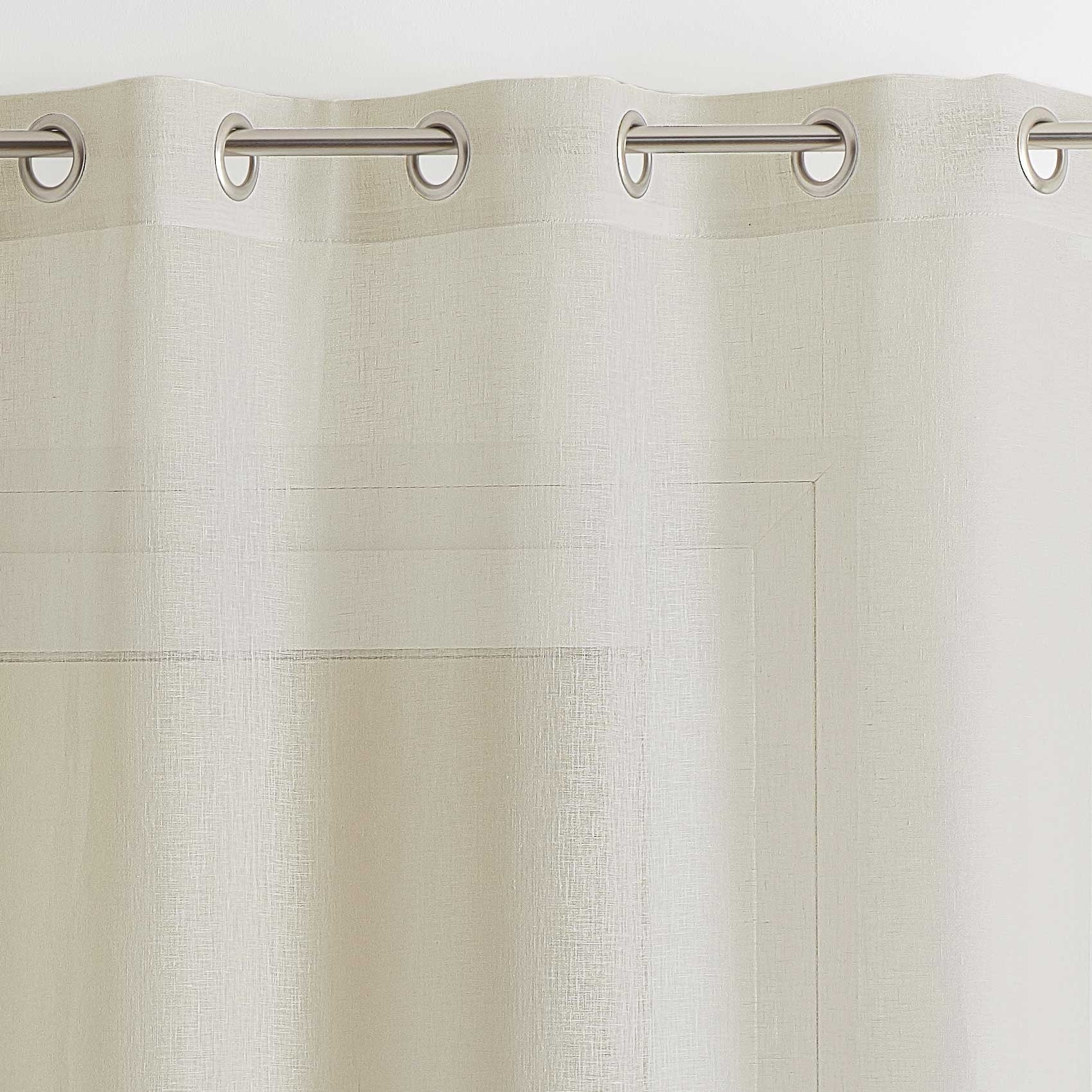 Rideau voilage 100% lin fluide - Lin