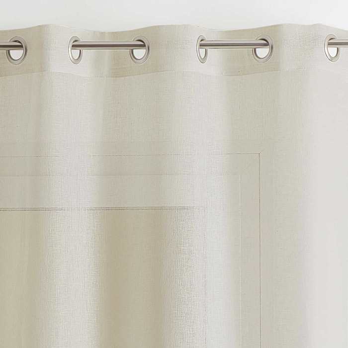 Rideau voilage 100% lin fluide - Lin