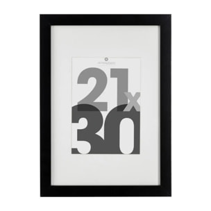 Cadre photo bois "Eva" noir 21x30cm