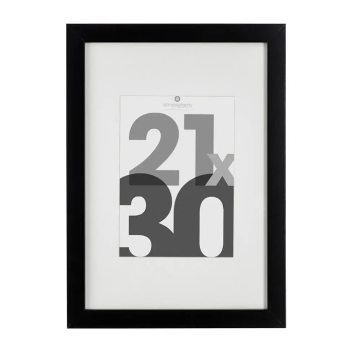 Cadre photo bois "Eva" noir 21x30cm