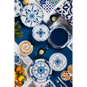 Servizio piatti 18 pezzi Excelsa – Vietri, Porcellana Blu