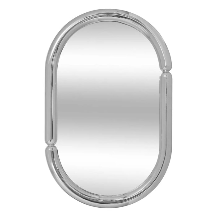 Miroir mural Micaela argent 55x35cm