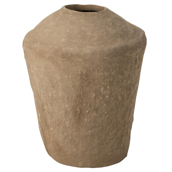 J-Line vase Large Chad - papier maché - brun - 58 cm de hauteur