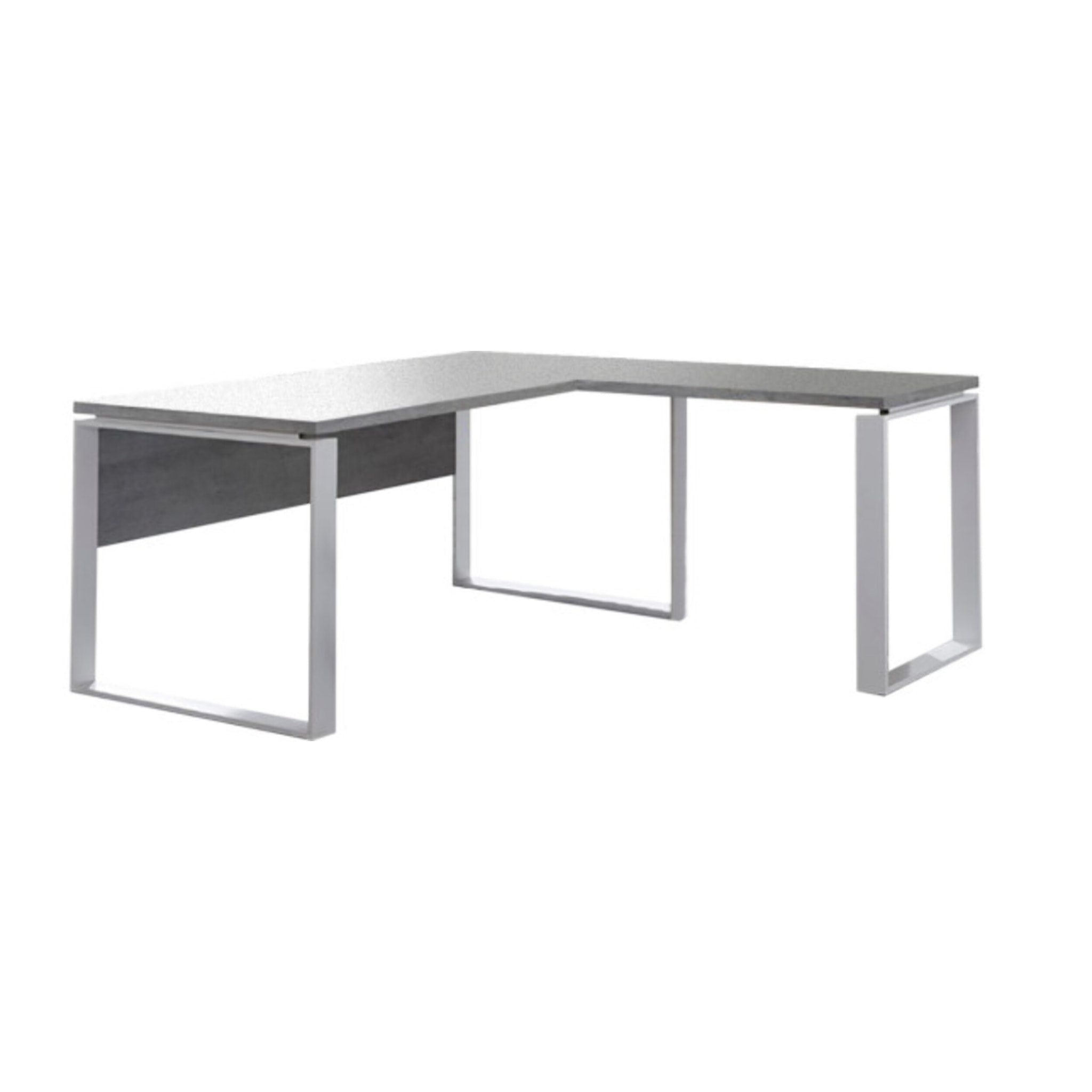 Retour de Bureau Gris Béton 90 cm – Extension pour Bureau - OFFICIO