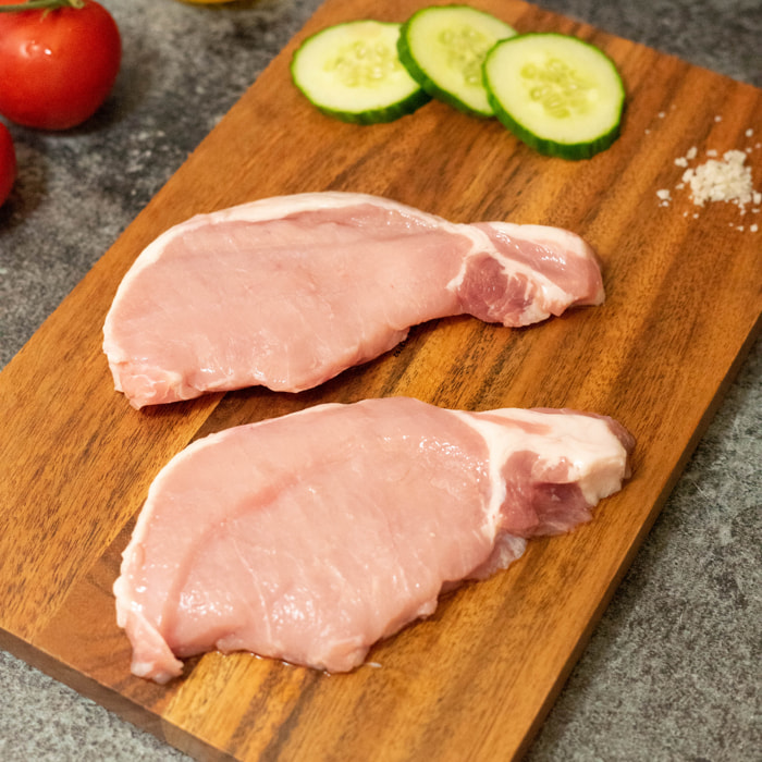 6 Côtes de porc sans os - 3x250g - Normandie