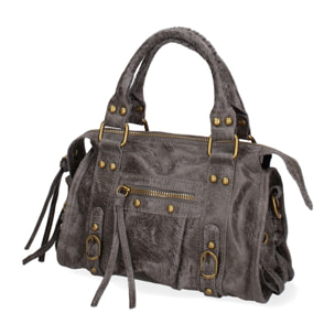 Borsa a spalla da donna - Modello Erisia - Vera pelle - 25.0 x 15.0 x 10.0 cm